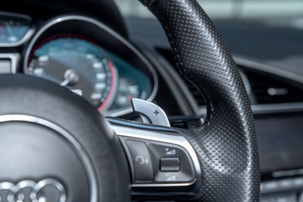 2014 Audi R8 V10 Spyder Quattro S Tronic in Ice Silver Metallic previously sold by Sandbox Motors