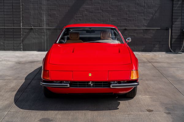 1971 Daytona Ferrari recently sold, 365 GTB/4 in Rosso Corsa red with camel tan interior