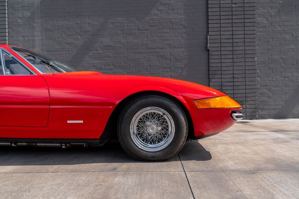 1971 Daytona Ferrari recently sold, 365 GTB/4 in Rosso Corsa red with camel tan interior