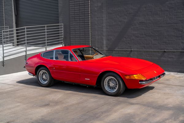1971 Daytona Ferrari recently sold, 365 GTB/4 in Rosso Corsa red with camel tan interior