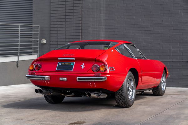 1971 Daytona Ferrari recently sold, 365 GTB/4 in Rosso Corsa red with camel tan interior