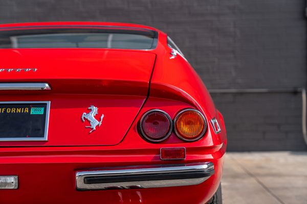 1971 Daytona Ferrari recently sold, 365 GTB/4 in Rosso Corsa red with camel tan interior