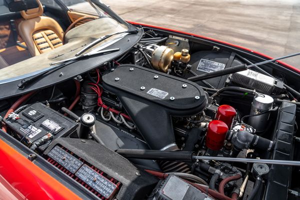 1971 Daytona Ferrari recently sold, 365 GTB/4 in Rosso Corsa red with camel tan interior