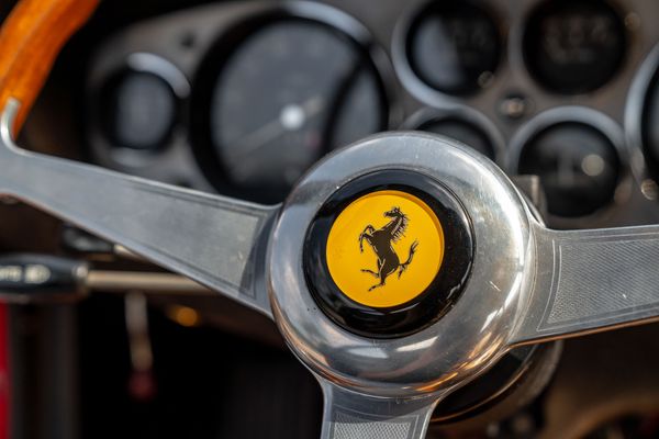 1971 Daytona Ferrari recently sold, 365 GTB/4 in Rosso Corsa red with camel tan interior