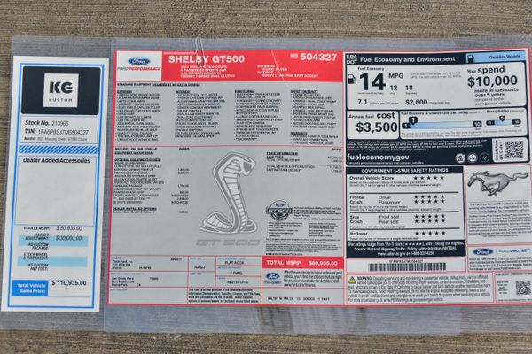 2021 Ford Shelby GT500
