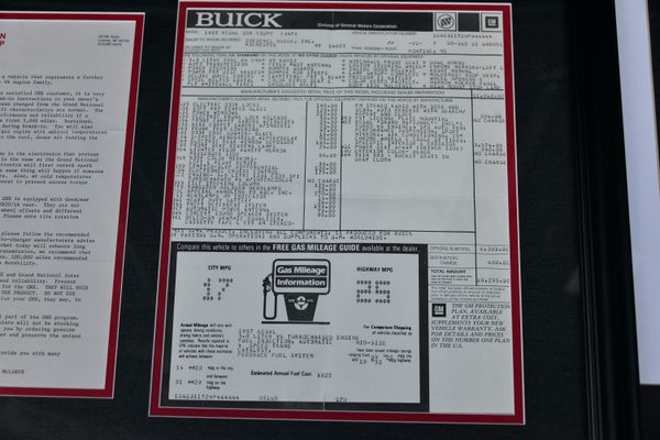 1987 Buick Grand National GNX