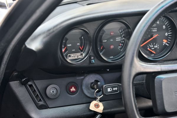 1985 Porsche 930 for sale and sold by Sandbox Motors. A stunning black Turbo Coupe.