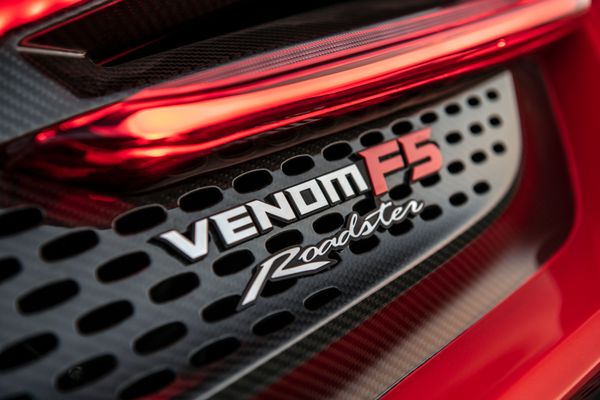 stunning red 2023 Hennessey Venom F5 for sale and sold by Sandbox Motors