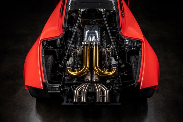 stunning red 2023 Hennessey Venom F5 for sale and sold by Sandbox Motors