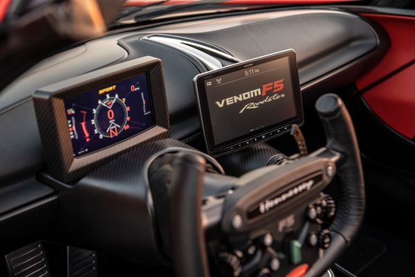 stunning red 2023 Hennessey Venom F5 for sale and sold by Sandbox Motors