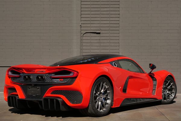 stunning red 2023 Hennessey Venom F5 for sale and sold by Sandbox Motors