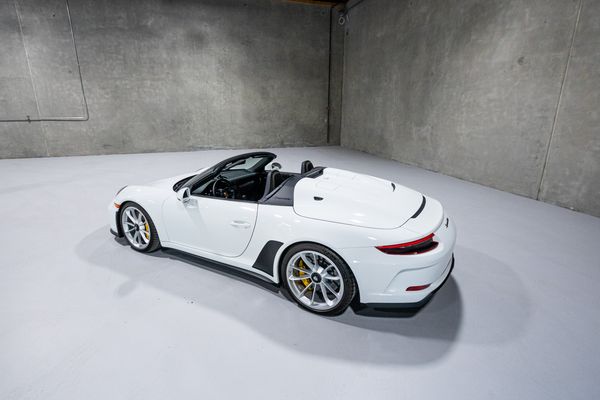 white 2019 Porsche 911 Speedster for sale and sold by Sandbox Motors