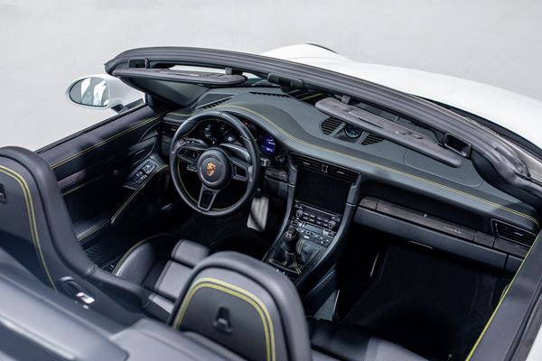 white 2019 Porsche 911 Speedster for sale and sold by Sandbox Motors