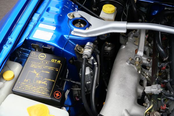blue 2001 Nissan Skyline GT-R R34 V-spec 2 for sale by Sandbox Motors