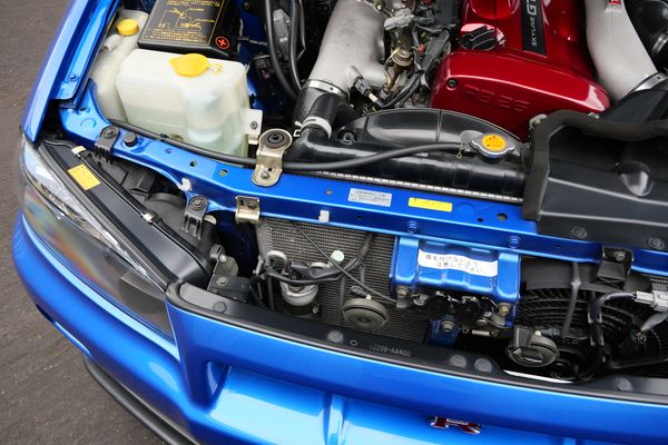 blue 2001 Nissan Skyline GT-R R34 V-spec 2 for sale by Sandbox Motors