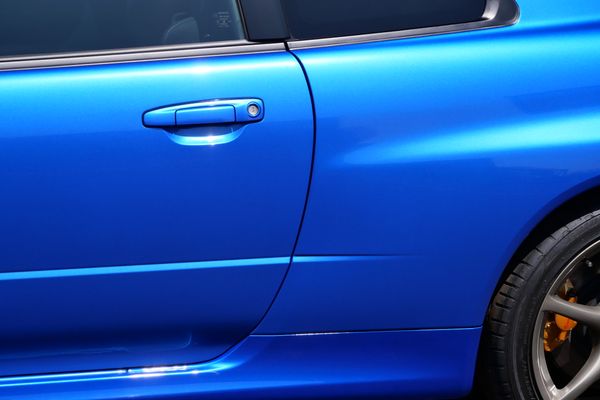 blue 2001 Nissan Skyline GT-R R34 V-spec 2 for sale by Sandbox Motors