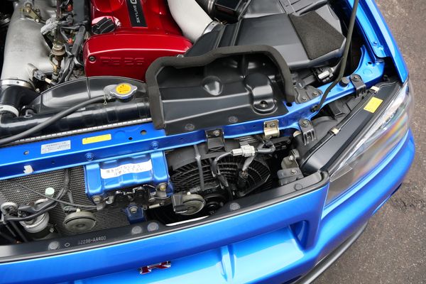 blue 2001 Nissan Skyline GT-R R34 V-spec 2 for sale by Sandbox Motors