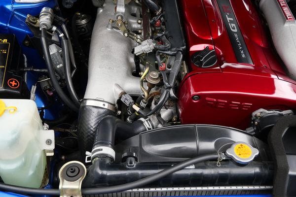 blue 2001 Nissan Skyline GT-R R34 V-spec 2 for sale by Sandbox Motors