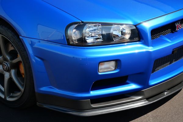 blue 2001 Nissan Skyline GT-R R34 V-spec 2 for sale by Sandbox Motors